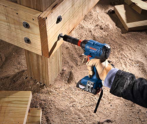 BOSCH GDX18V-1600B12 18V 1/4 In. and 1/2 In. Two-In-One Bit/Socket Impact Driver Kit