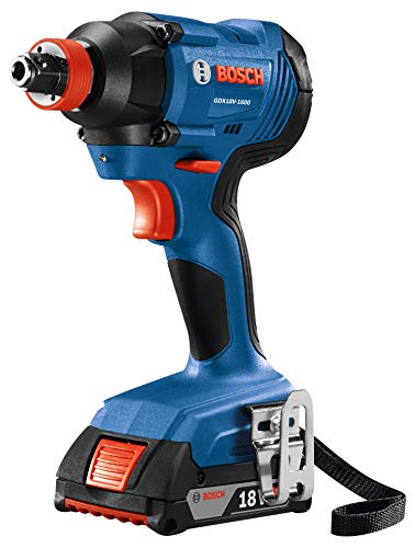 BOSCH GDX18V-1600B12 18V 1/4 In. and 1/2 In. Two-In-One Bit/Socket Impact Driver Kit