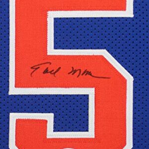 Earl Monroe Autographed Blue New York Knicks Jersey - Beautifully Matted and Framed - Hand Signed By Monroe and Certified Authentic by JSA - Includes Certificate of Authenticity