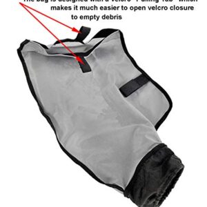ATIE Pool Cleaner Debris Bag with Hook and Loop Fastener Enclourse Compatible with Pentair Racer 360228 and Racer LS 360330 Pool Cleaner Debris Bag Kit 360240 (2 Pack)