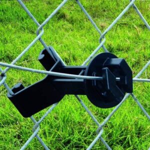 FENCE SHOCK Insulators for Electric Fence Wire 25PCS Chain Link U Post Extended Insulator, Farm Fence, Black