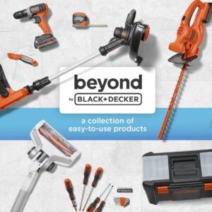 beyond by BLACK+DECKER 4V MAX Cordless Screwdriver, Hex, L-Shaped, 2-Inch Assorted Bits (BCRTA601APB) , Orange
