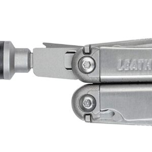 LEATHERMAN, Ratchet driver, fits both flat bits and standard ¼ inch bits.