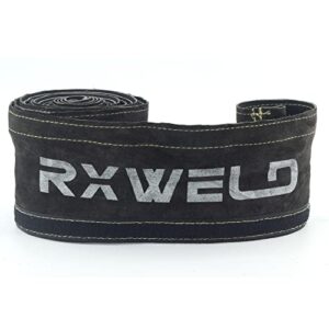 RX WELD Dark Grey TIG Welding Torch Cable Cover Flame-Resistant Leather Kevlar Stitched,MIG/Plasma Cable Sleeves Tig Cover,137''