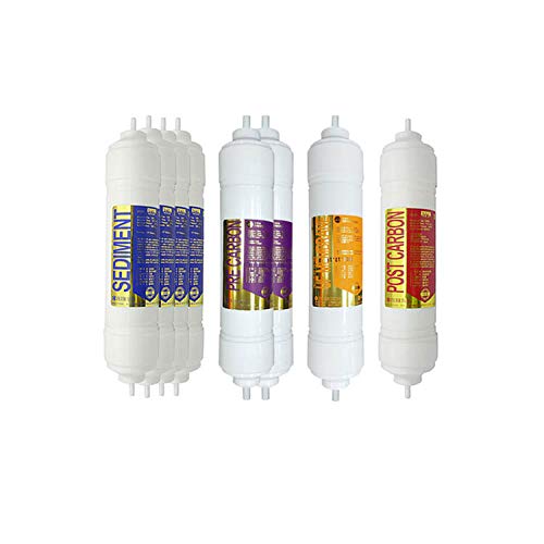 8EA Premium Replacement Water Filter 1 Year Set for Morning Dew : JU-9000/HF-303HM/HF-808HM/MD-808DM/JU-8000/JMX-2021Q/UF-1000/JU-7000/HF-505SM/MD-303DM- 1 micron