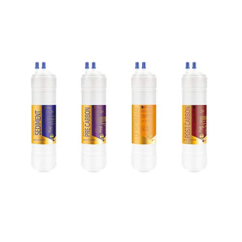 4EA Premium Replacement Water Filter Set for Chunwoo Aqua : CWP-2183H/CWP-2181H - 1 micron