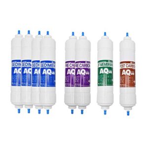 8ea economy replacement water filter 1 year set for morning dew : ju-9000/hf-303hm/hf-808hm/md-808dm/ju-8000/jmx-2021q/uf-1000/ju-7000/hf-505sm/md-303dm - 10 microns