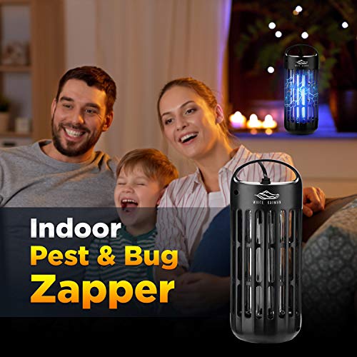White Kaiman Insect Killer Lamp 9 Watt & 1000 Volts Bug Zapper Perfect for Standard Size Room or Covered Patio