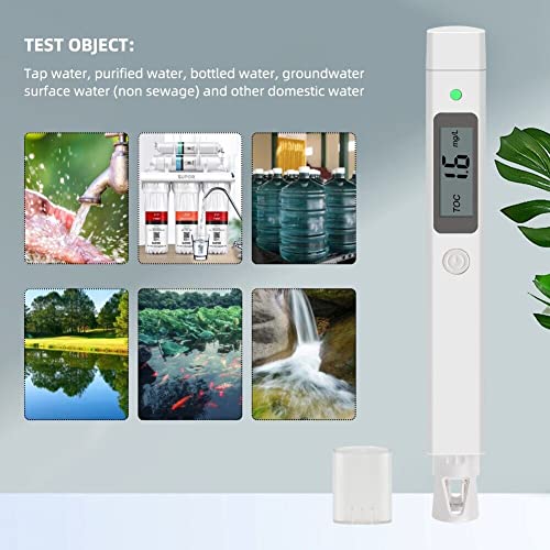 Envig Digital Drinking Water Tester | TOC, COD, TDS & Temp 4-in-1 | Organic Contamination (Algae, Bacteria, Chemical, VOC, or Pesticide etc.) | Lab Grade | Well, Tap, Aquarium & Outdoor Water Quality