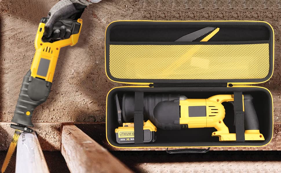 Khanka Hard Tool Case replacement for DEWALT DCS380B/DCS380P1 Cordless Reciprocating Saw