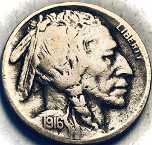 1916 s buffalo indian nickel seller very fine