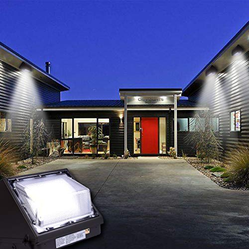 120W LED Wall Pack Light with Dusk-to-Dawn Photocell Sensor, 16800LM 5000K Daylight,Commercial and Industrial Outdoor Security Lights Waterproof IP65 for Front Door,Yard,Garage Lighting,UL Listed