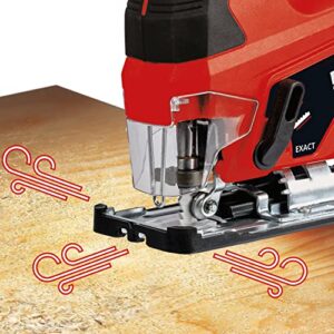 Einhell TC-JS Power X-Change 18-Volt Cordless 2700 SPM Jig Saw, 4/5-Inch Stroke Length, 45° Max Bevel Angle