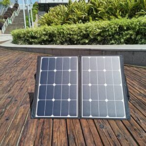 MEGASOLAR 60W Solar Charger Solar Panel with Solar Charge Controller USB Type-C PD and Quick Charge 3.0, and DC 12v 15v 20v Output, for Charging Cell Phones Laptop Solar Generator, Car Boat RV Trailer