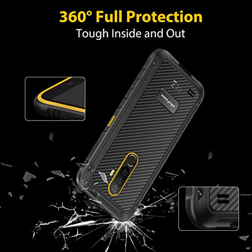 Ulefone Armor X8 Rugged Phones Unlocked, 4GB + 64GB, Android 11, 5.7 inch Rugged Smartphone, 13MP Triple Rear Camera, 5080mAh Big Battery, Dual 4G, Type C, GPS, NFC, US Version - Orange