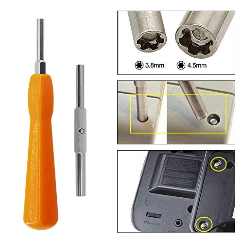 Gamebit Screwdriver, EMiEN 4.5mm 3.8mm Gamebit Screwdriver,Double-End Bit Security Gamebit Screwdriver Kit For Opening NES,SNES,N64,GameBoy,GameCube,Virtual Boy,Sega,Nintendo Consoles,Game Cartridges