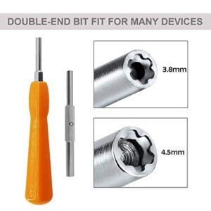 Gamebit Screwdriver, EMiEN 4.5mm 3.8mm Gamebit Screwdriver,Double-End Bit Security Gamebit Screwdriver Kit For Opening NES,SNES,N64,GameBoy,GameCube,Virtual Boy,Sega,Nintendo Consoles,Game Cartridges