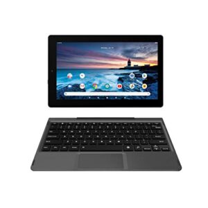 rca 11 delta pro2 11.6 inch quad-core 2gb ram 64gb storage ips 1366 x 768 touchscreen wifi bluetooth with detachable keyboard android 10 tablet charcoal