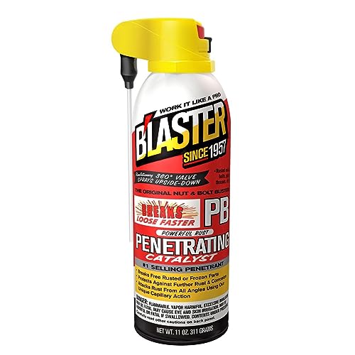 B'laster 16-PB-DS ProStraw Powerful Rust Penetrating Catalyst and Lubricant for Use on Automotive, Industrial, Marine and Plumbing Equipment, 11 oz, Pack of 12