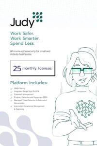 meet judy, your complete cybersecurity platform - 25 monthly licenses