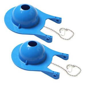 Toilet Flapper 3 Inch Compatible with Gerber 99-788, 2 Pack Blue Rubber Toilet Flush Valve Replacement Kit Fits Most Toilets High Performance Water Saving, Easy to Install