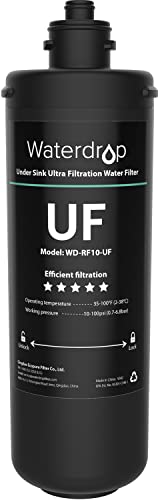 Waterdrop RF10-UF 0.01 Micron Replacement Filter Cartridge For 10UA/10UA-UF/10UB/10UB-UF Under Sink Water Filter, Reduces Lead, Chlorine, Bad Taste & Odor, 8K Gallons High Capacity