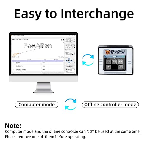 FoxAlien CNC Offline Controller, Offline Control Module with Touchscreen LCD GRBL Control for FoxAlien Masuter 4040, Masuter Pro, WM-3020, 3018-SE CNC Router Engraving Machine