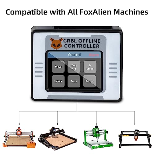 FoxAlien CNC Offline Controller, Offline Control Module with Touchscreen LCD GRBL Control for FoxAlien Masuter 4040, Masuter Pro, WM-3020, 3018-SE CNC Router Engraving Machine