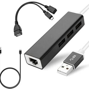 Bundle TV Stick 4K Cube Accessories - OTG Cable, USB Ethernet Adapter and Micro USB Charging Cord