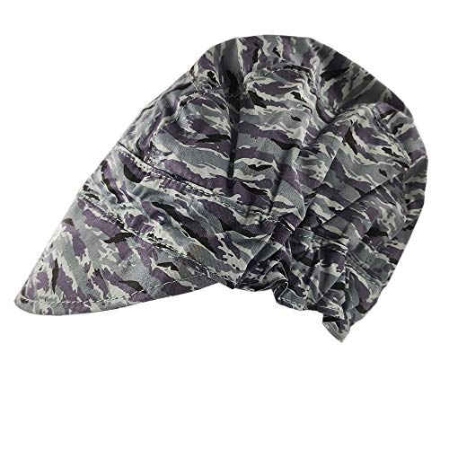 AllyProtect Fashion Cotton Colorful Welder Cap hat for Welding Wood Garden Working Absorb Sweat and Breathe (Dark Blue Stripes)