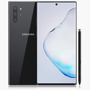samsung galaxy note 10+, 512gb, aura black - for at and t/t-mobile (renewed)