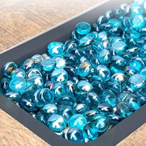 GASPRO 30-Pound Fire Glass Beads - 1/2-Inch Luster Fire Glass for Fireplace, Fire Pit, Endless Summer Fire Pit Table, Outland Living Fire Pit Table，Bond Canyon Fire Pit Table and More