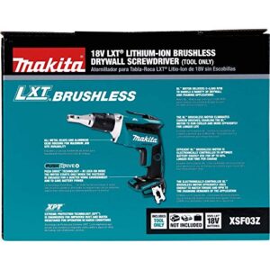 Makita XSF03Z-R 18V LXT Cordless Lithium-Ion Brushless Drywall Screwdriver (Tool Only) (Renewed)