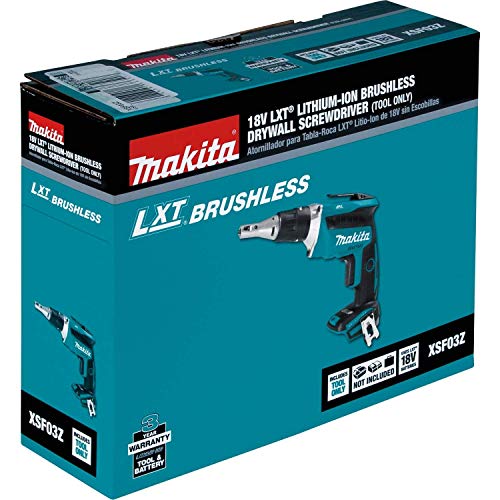 Makita XSF03Z-R 18V LXT Cordless Lithium-Ion Brushless Drywall Screwdriver (Tool Only) (Renewed)