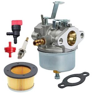 632230 carburetor for tecumseh 631828 631067 631067a 632076 h30 h50 h60 hh60 hh70 5hp 6hp 4 cycle tecumseh engines carb snowblowers & troy bilt horse tiliers 47279 carb with 30727 air filter kit-
