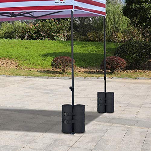 Plus Size Canopy Weight Bags(240 lbs) for Pop up Canopy Tent, 1680D Heavy Duty Leg Canopy Weights Sand Bags for Instant Outdoor Sun Shelter Canopy/Patio Umbrella, Set of 4