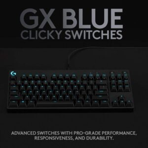 Logitech G Pro Wireless Gaming Mouse & G PRO Mechanical Gaming Keyboard, Ultra Portable Tenkeyless Design, Detachable Micro USB Cable, 16.8 Million Color LIGHTSYNC RGB Backlit Keys