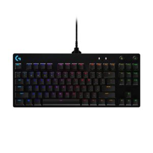 Logitech G Pro Wireless Gaming Mouse & G PRO Mechanical Gaming Keyboard, Ultra Portable Tenkeyless Design, Detachable Micro USB Cable, 16.8 Million Color LIGHTSYNC RGB Backlit Keys