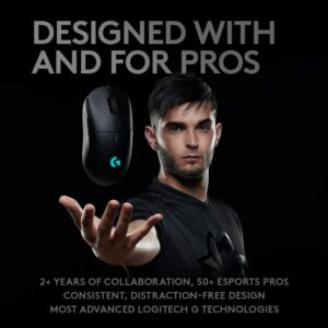 Logitech G Pro Wireless Gaming Mouse & G PRO Mechanical Gaming Keyboard, Ultra Portable Tenkeyless Design, Detachable Micro USB Cable, 16.8 Million Color LIGHTSYNC RGB Backlit Keys