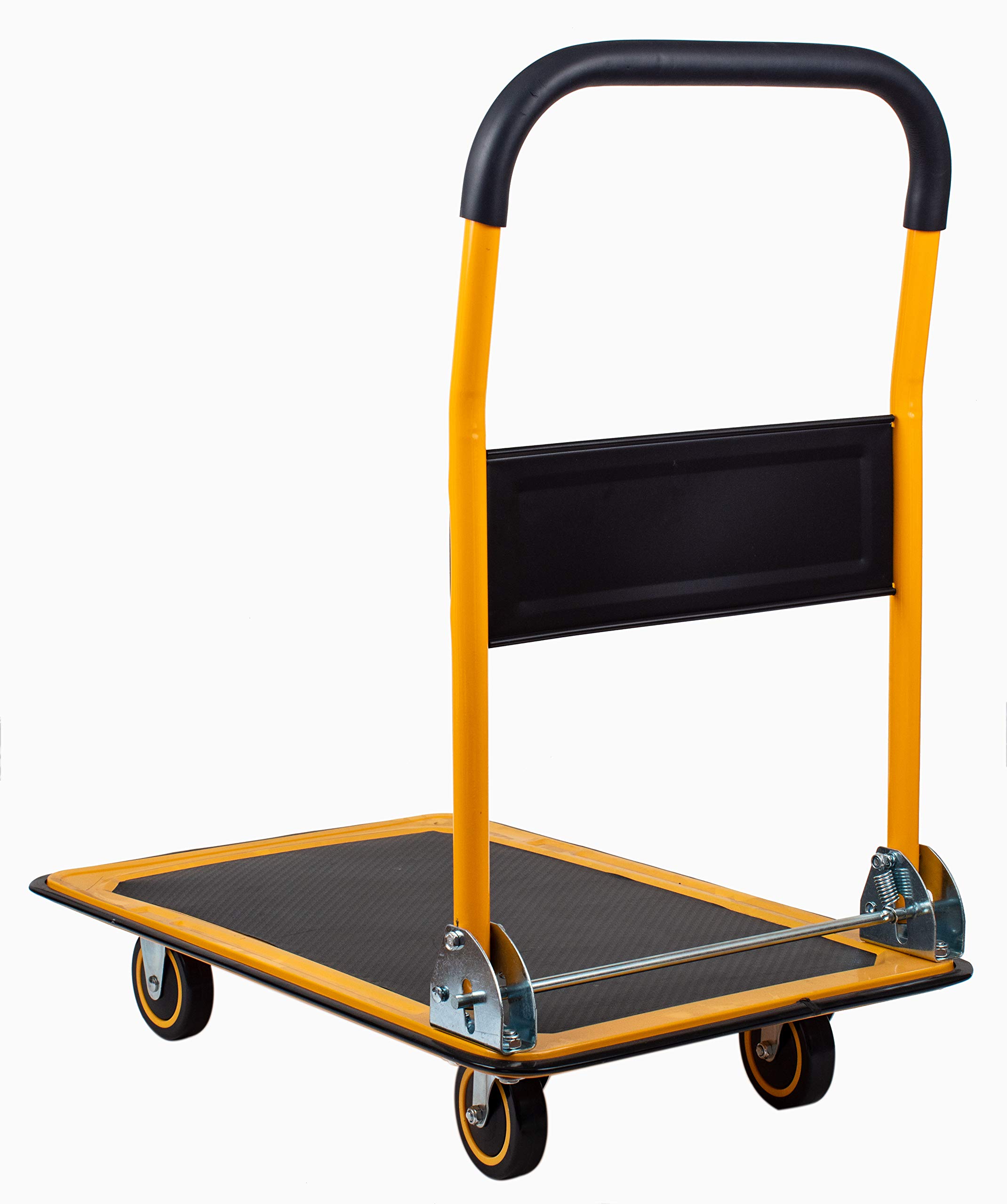 MaxWorks 80855 500-Pound Service Cart with Two Trays 30"X16" & 80876- Foldable Platform Truck Push Dolly 330 lb. Weight Capacity