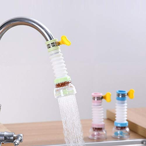 Hemoton 3pcs Rotate Swivel Faucet Sprayer Attachment Kitchen Faucet Aerator Water Saving Tap Aerator Diffuser Faucet Nozzle Filter Sink Sprayer Attachment