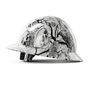 LANON Full Brim Hard Hat, OSHA Construction Work Approved, Premium Charcoal Gray Design, FRP Safety Helmet with 4 Point Adjustable Ratchet Suspension, Class C