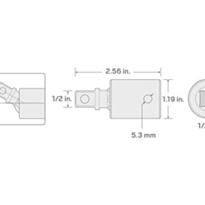 TEKTON 1/2 Inch Drive Impact Universal Joint | SIA22102