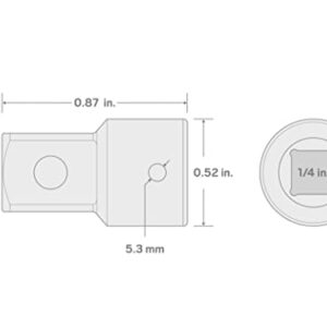 TEKTON 1/4 Inch Drive (F) x 3/8 Inch (M) Impact Adapter | SIA04101