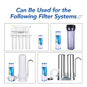 10" x 2.5" Pleated Sediment Water Filter Cartridge Replacement Any 10 inch RO Unit, Compatible with R50, Dupont WFPFC3002, Whirlpool WHKF-WHPL, GE FXWPC, Hydronix SPC-25-1050, Watts FM-50-975 4PACK