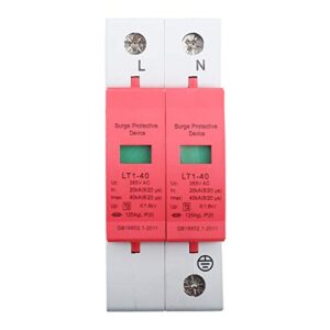 Surge Protective Device Telephone Thunder Tele Protector Voltage Surge Arrester Device, House Surge Protective Device, (2P40KA)