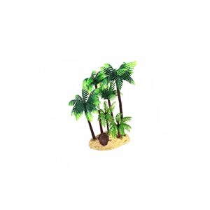 TEHAUX Plastic Coconut Palm Tree Miniature Plant Bonsai Craft Micro Landscape DIY Decor