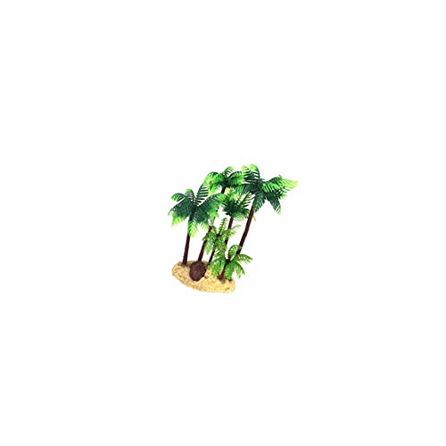 TEHAUX Plastic Coconut Palm Tree Miniature Plant Bonsai Craft Micro Landscape DIY Decor