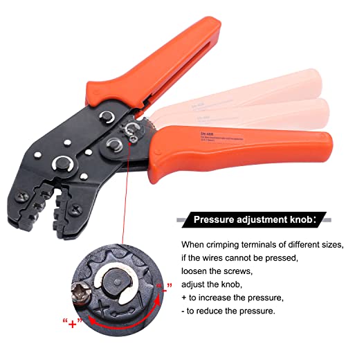 Twidec/Wire Crimping Pliers 2.8/4.8/6.3 mm Spade 26-16AMG Crimping Tools Manual Crimp Fold Tool for Open Barrel Terminals SN-48B