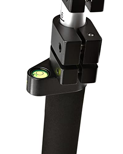 AdirPro 12' Aluminum Prism Pole w/Screw Collar Lock Fluorescent Green - Heavy Duty Surveying Tool - Heavy Duty Rust Resistant